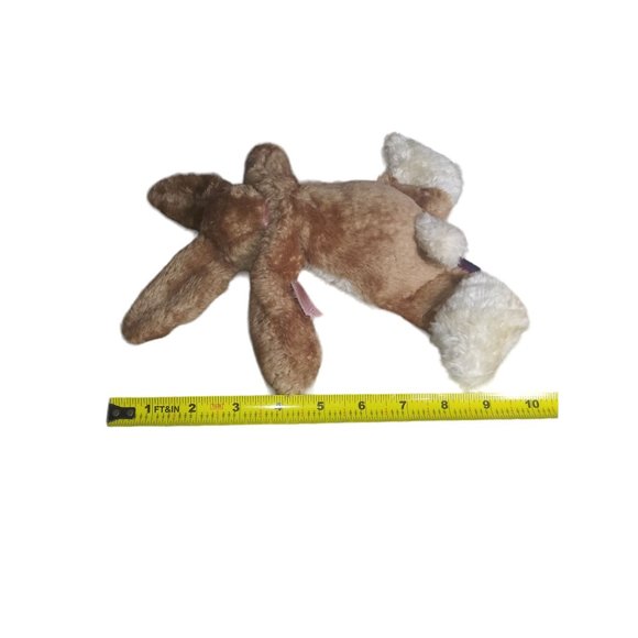 Boyds Bears in the Attic Edina Flat Hare Stuffed Bunny Plush Brown Rabbit Toy - Picture 8 of 8
